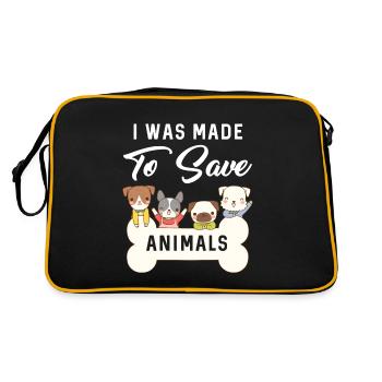 vet - Retro Bag - black/gold - Back