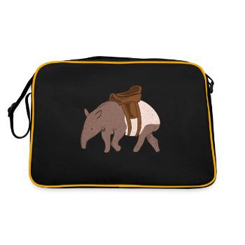 Tapir - Sac Retro - noir/or - Dos