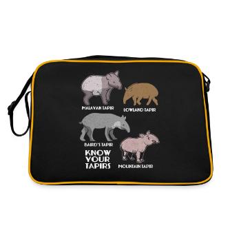 Tapir - Sac Retro - noir/or - Dos