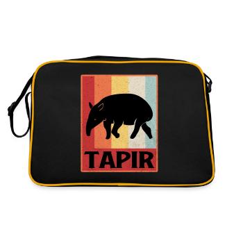 Tapir - Sac Retro - noir/or - Dos