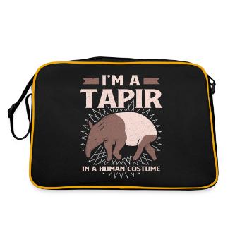 Tapir - Sac Retro - noir/or - Dos