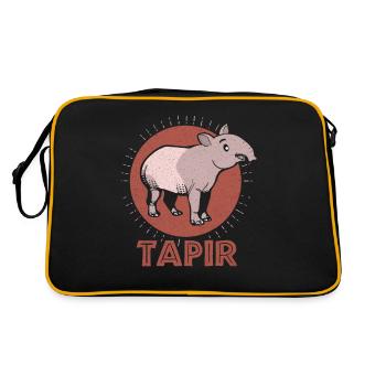 Tapir - Sac Retro - noir/or - Dos