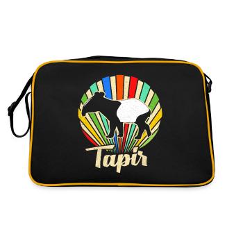 Tapir - Sac Retro - noir/or - Dos