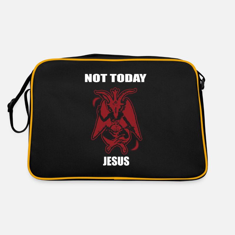 Devil Horns Jesus Faith God Today Gift Retro Bag