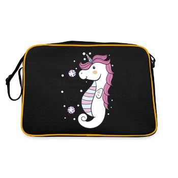 UNICORN IS REAL - Retro Bag - black/gold - Back