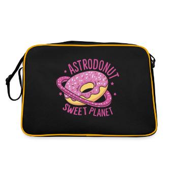 ASTRODONUT SWEET PLANET - Retro Bag - black/gold - Back