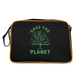 Climat L’environnement sauver le réchauffement climatique Changement climatique - Sac Retro - noir/or - Dos