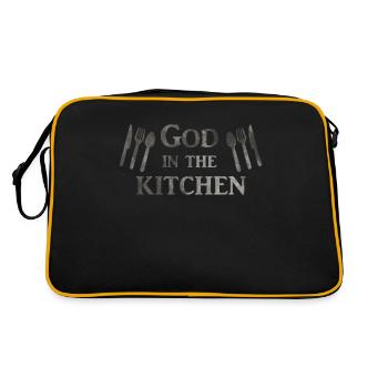 God in the Kitchen in Gray Kitchen and Cooking - Sac Retro - noir/or - Dos
