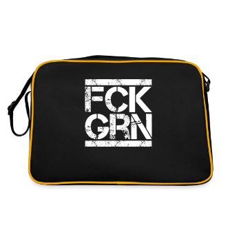 Les anti-verts du FCK GRN se foutent du vert contre la politique des liens - Sac Retro - noir/or - Dos