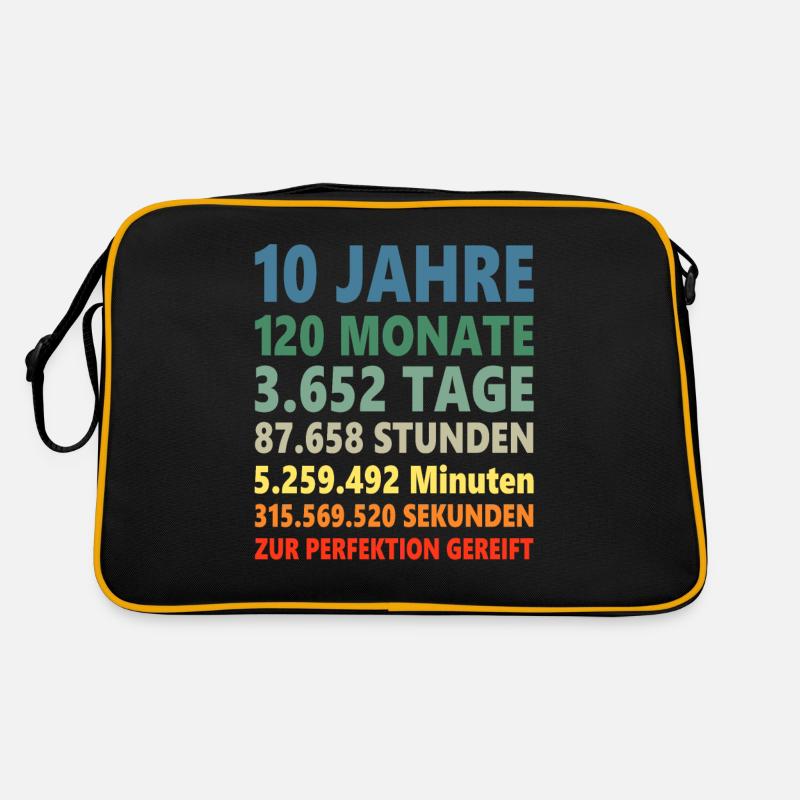 10. Geburtstag 10 Jahre Geschenk Retro Bag
