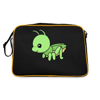 Small grasshopper - Retro Bag - black/gold - Back