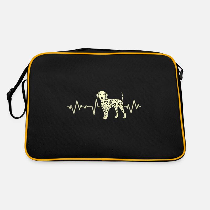 Dalmatiens - Sac Retro - noir/or