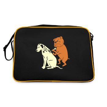 Dalmate chien entraîneur amateur de chien amateur de chien - Sac Retro - noir/or - Dos