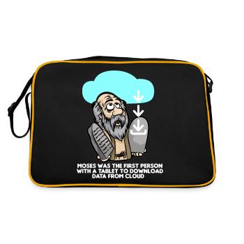 DOWNLOAD MOSES Cloud Computing IT Computer Scientist - Retro Bag - black/gold - Back