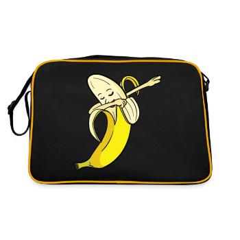Banane banane fruits danse cadeau drôle cadeau drôle - Sac Retro - noir/or - Dos