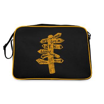 Voyage - Sac Retro - noir/or - Dos