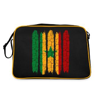 République du Sénégal Cool Flag Modern Dakar Gift - Sac Retro - noir/or - Dos