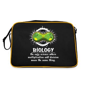 Biologie Science Multiplication Funny School Joke - Sac Retro - noir/or - Dos
