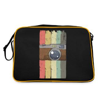 appareil photo - Sac Retro - noir/or - Dos