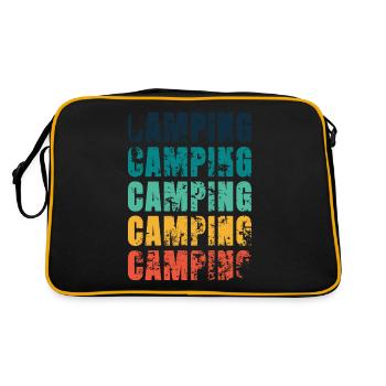 CAMPING Camping Camping - Retro Bag - black/gold - Back