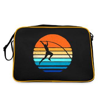 Stabhochsprung - Retro Tasche - Schwarz/Gold - Hinten