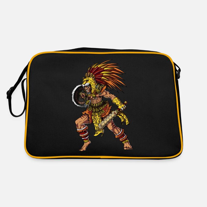 Aztec Jaguar Warrior Retro Bag