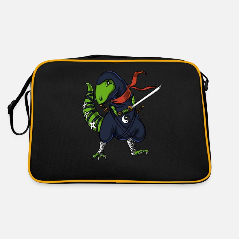 Samurai du guerrier ninja dinosaure T-Rex Sac Retro