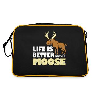 Elk - Retro Bag - black/gold - Back