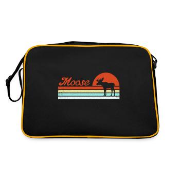 Elk - Retro Bag - black/gold - Back