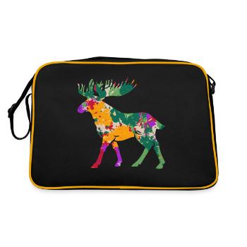 Elk - Retro Bag - black/gold - Back