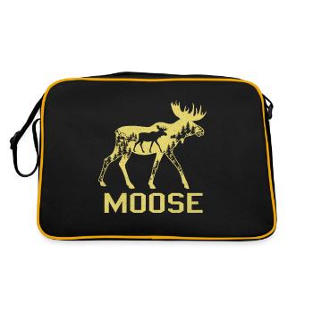 Elk - Retro Bag - black/gold - Back