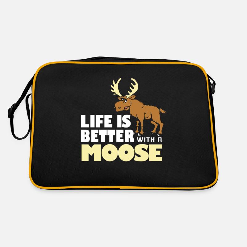 Elk Moose Deer Antler Reindeer Deer Gift Retro Bag