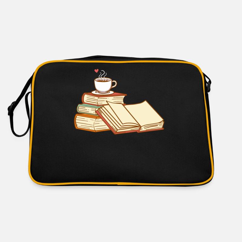 Bücherwurm Retro Tasche