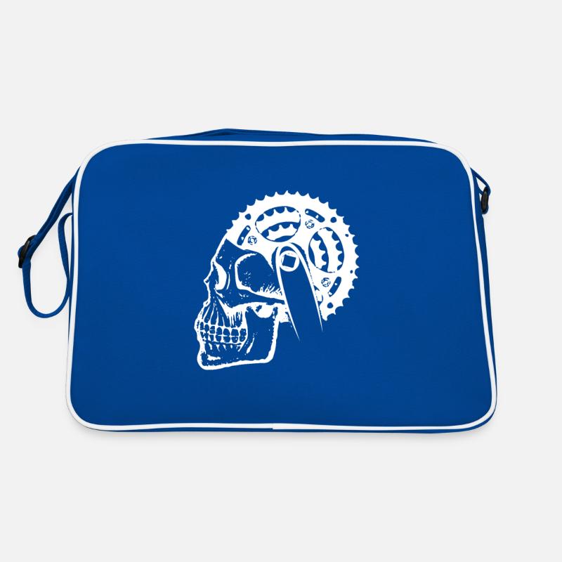 Bicycle head skeleton circuit hobby gift Retro Bag