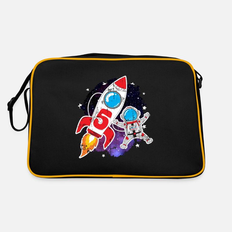 5ème anniversaire de la fusée astronaute spatiale Sac Retro