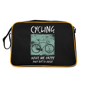 Vélo de course - Sac Retro - noir/or - Dos
