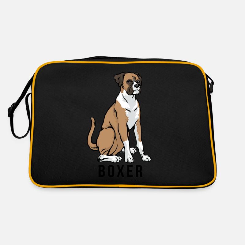 Chien boxer Sac Retro