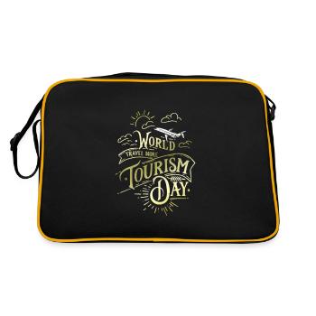 Voyage à travers le monde - Sac Retro - noir/or - Dos