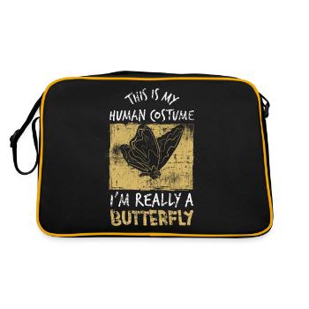 Butterfly - Retro Bag - black/gold - Back