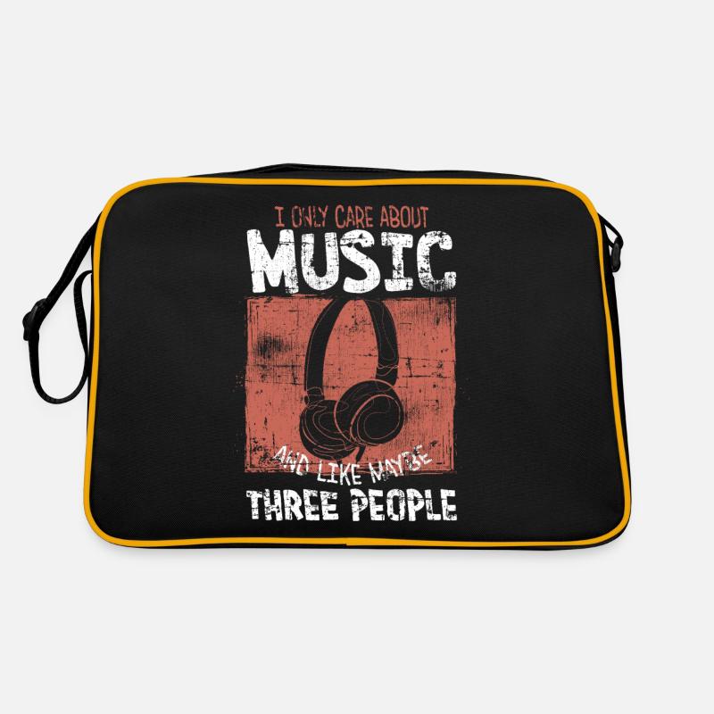 Music - Retro Bag - black/gold