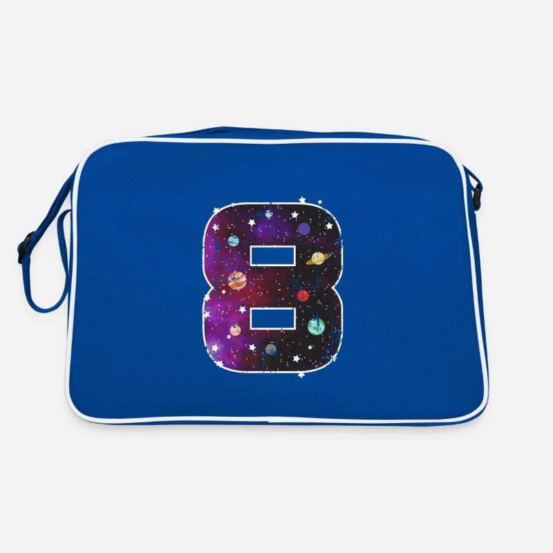 Astronaut 8 Geburtstag Retro Tasche