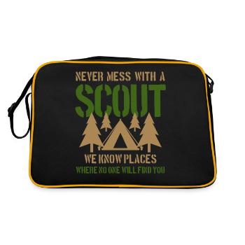 Scout campsite - Retro Bag - black/gold - Back