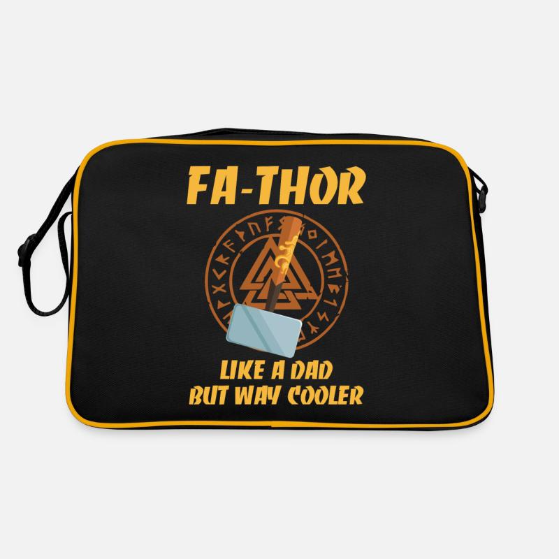 Dad Fa-Thor Hammer Hero Gift Retro Bag