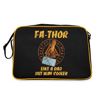 Cadeau cool pour le père Hammer Hammer de Fa-Thor - Sac Retro - noir/or - Dos