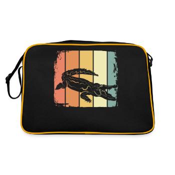 Crocodile - Sac Retro - noir/or - Dos