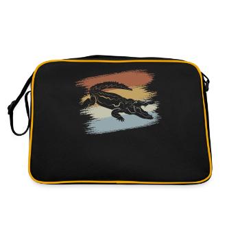 Crocodile - Sac Retro - noir/or - Dos