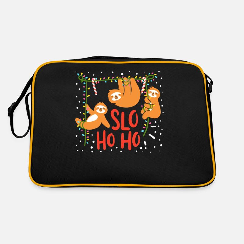 Sloth Weihnachten Retro Tasche