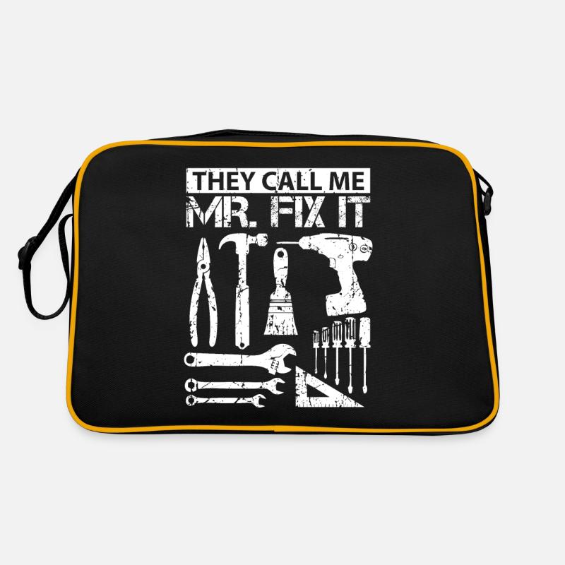Sie nennen mich Mr. Fix It Lustig Handwerker Vater Retro Tasche