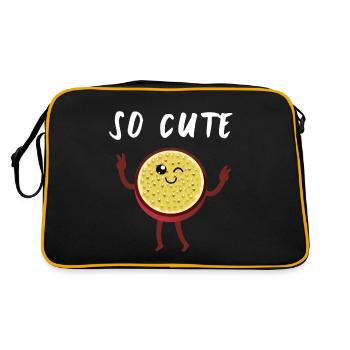 passion fruit - Retro Bag - black/gold - Back
