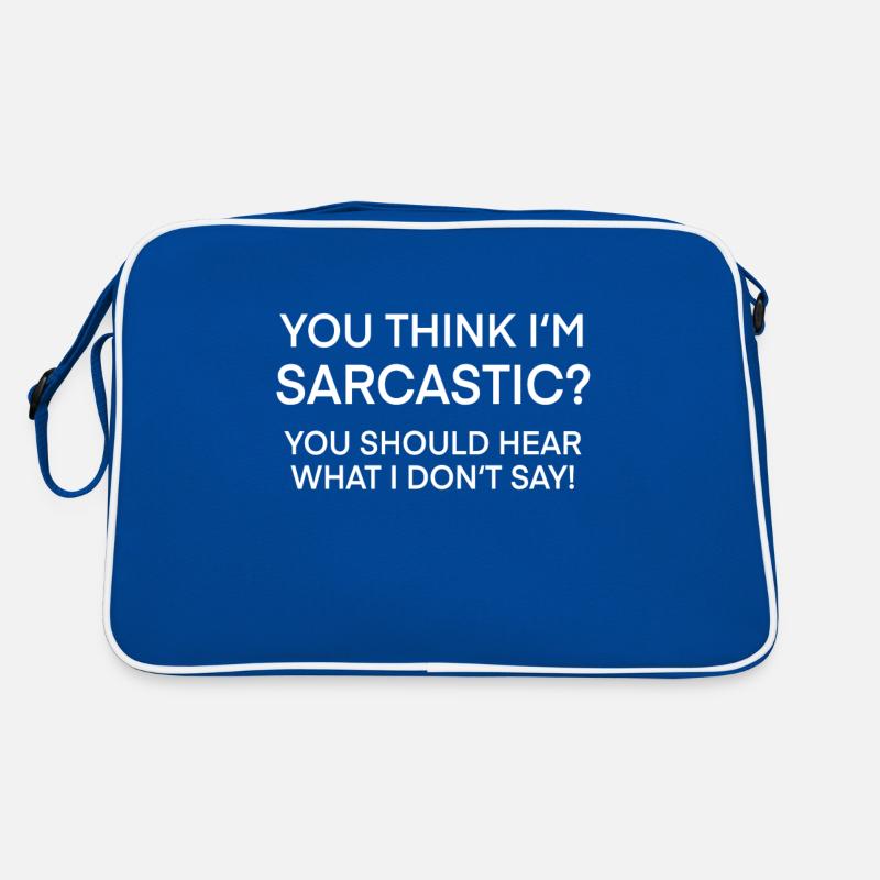 Sarkastisch witziger Spruch memes Retro Tasche